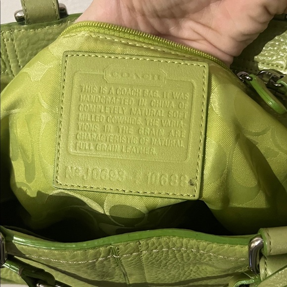 Coach Hampton Satchel Y2K Pebbled Leather Shoulder Bag - Picture 11 of 11